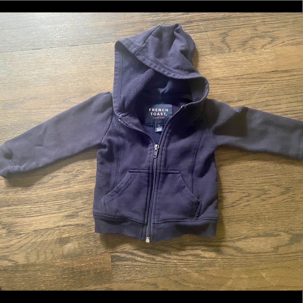 French Toast Navy Blue Hoodie 2T